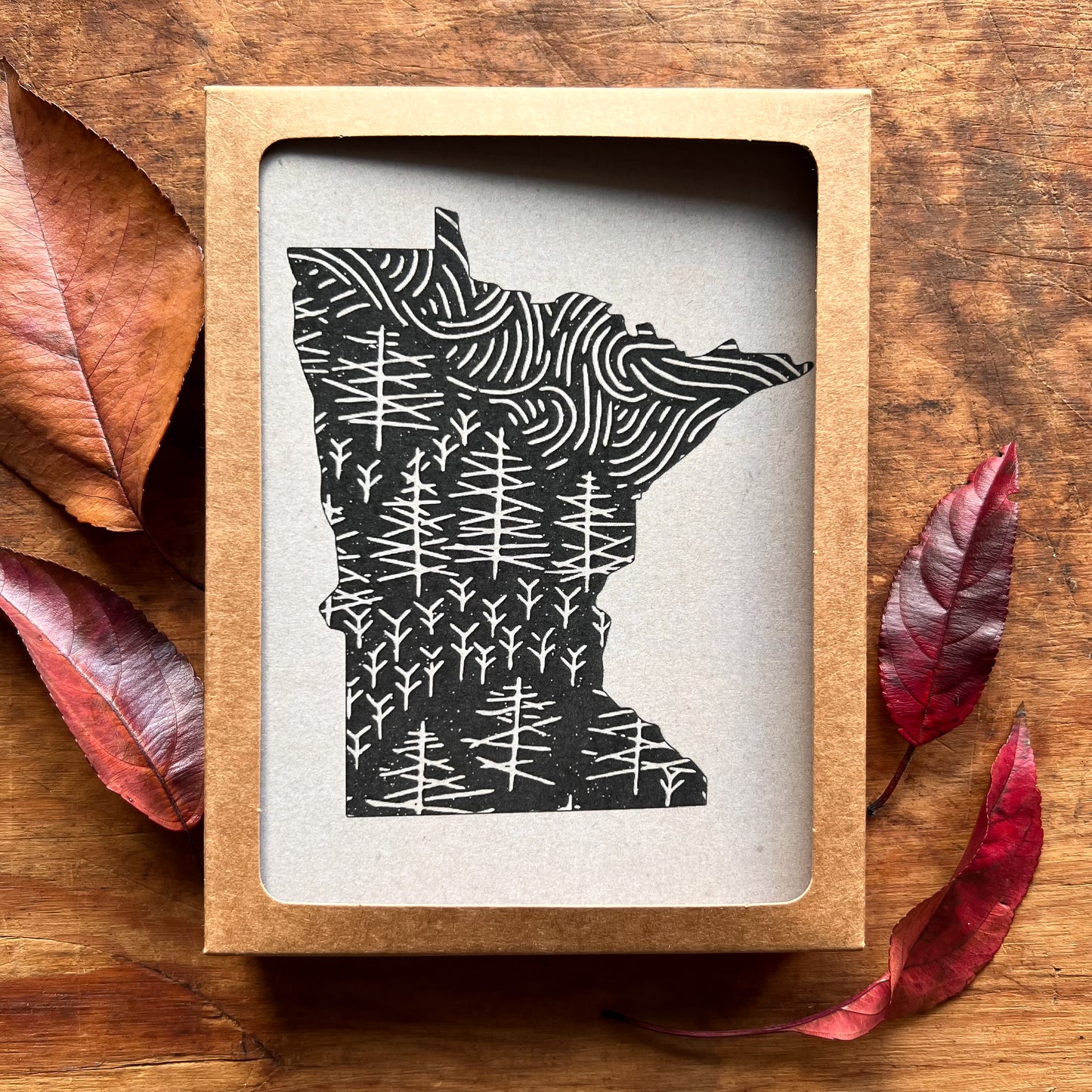 MN Pine Wandering Greeting Cards | Blank Inside, A2, Recycled