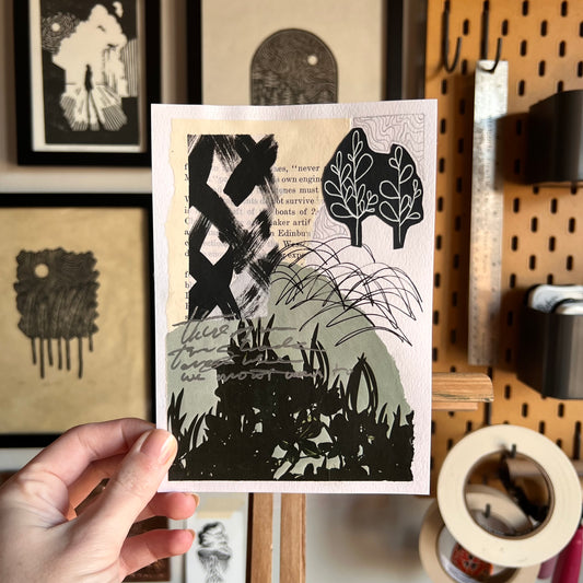 Original Mixed Media Collage | 5x7