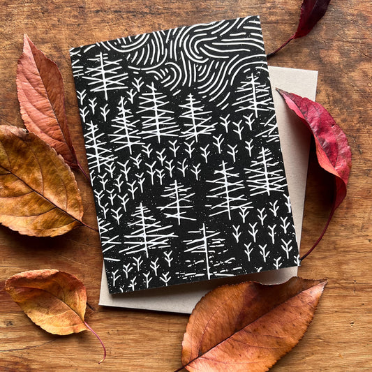 Pine Forest Greeting Cards | Blank Inside, A2, Recycled