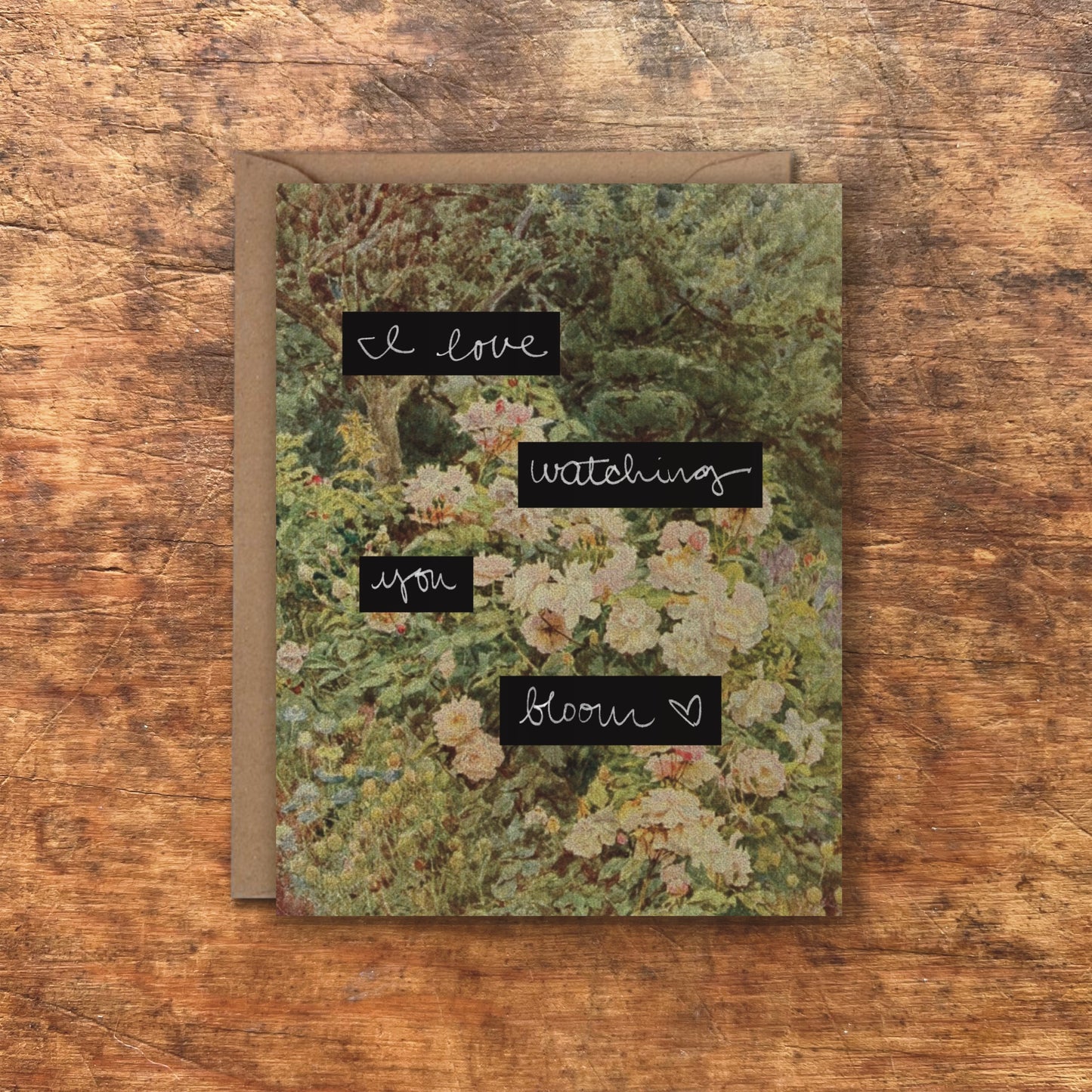 I Love Watching You Bloom Greeting Cards | Blank Inside, A2, Recycled