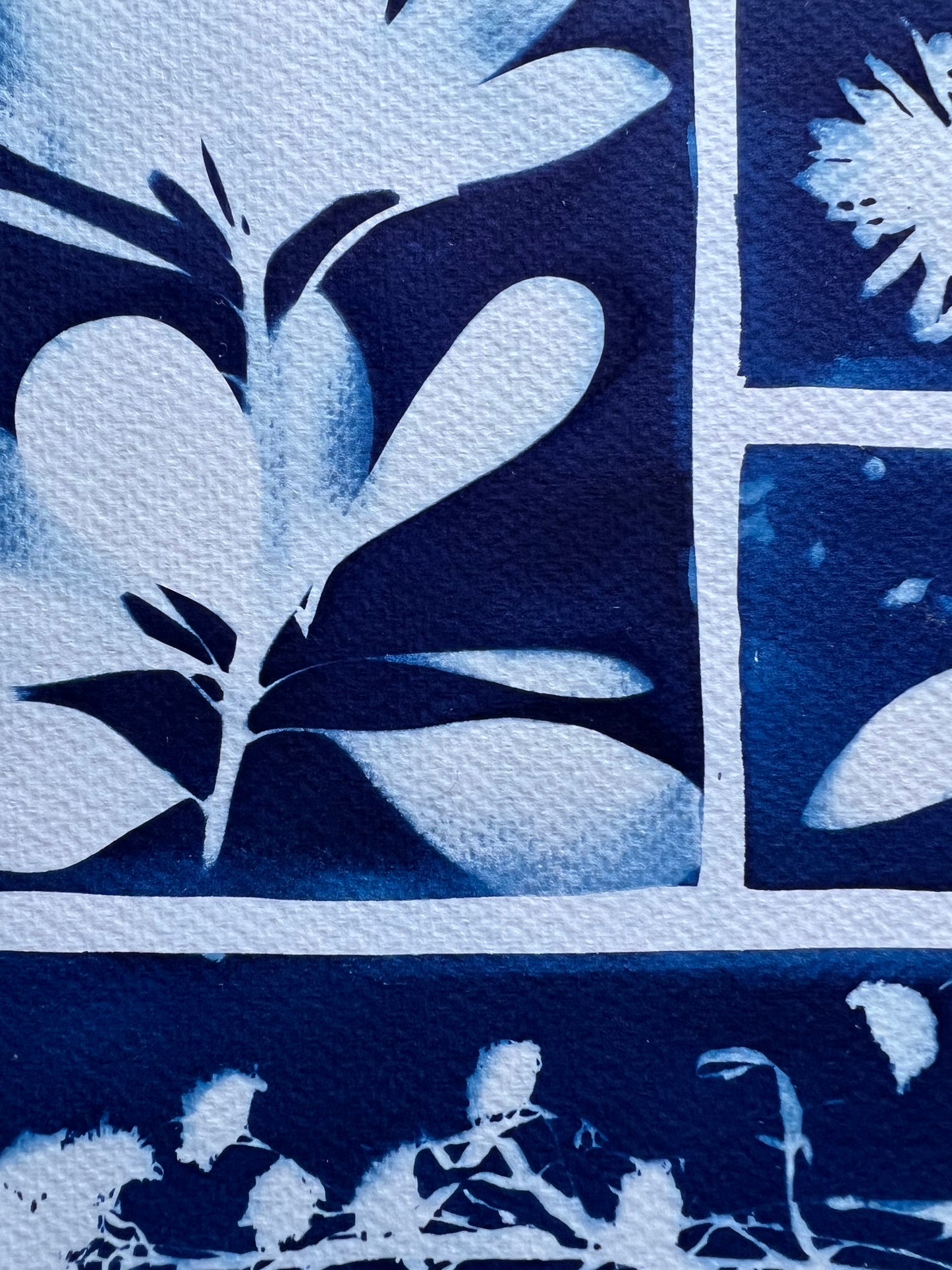 Cyanotype III.XXIII #4 9x12” | Handmade Cyanotype Print