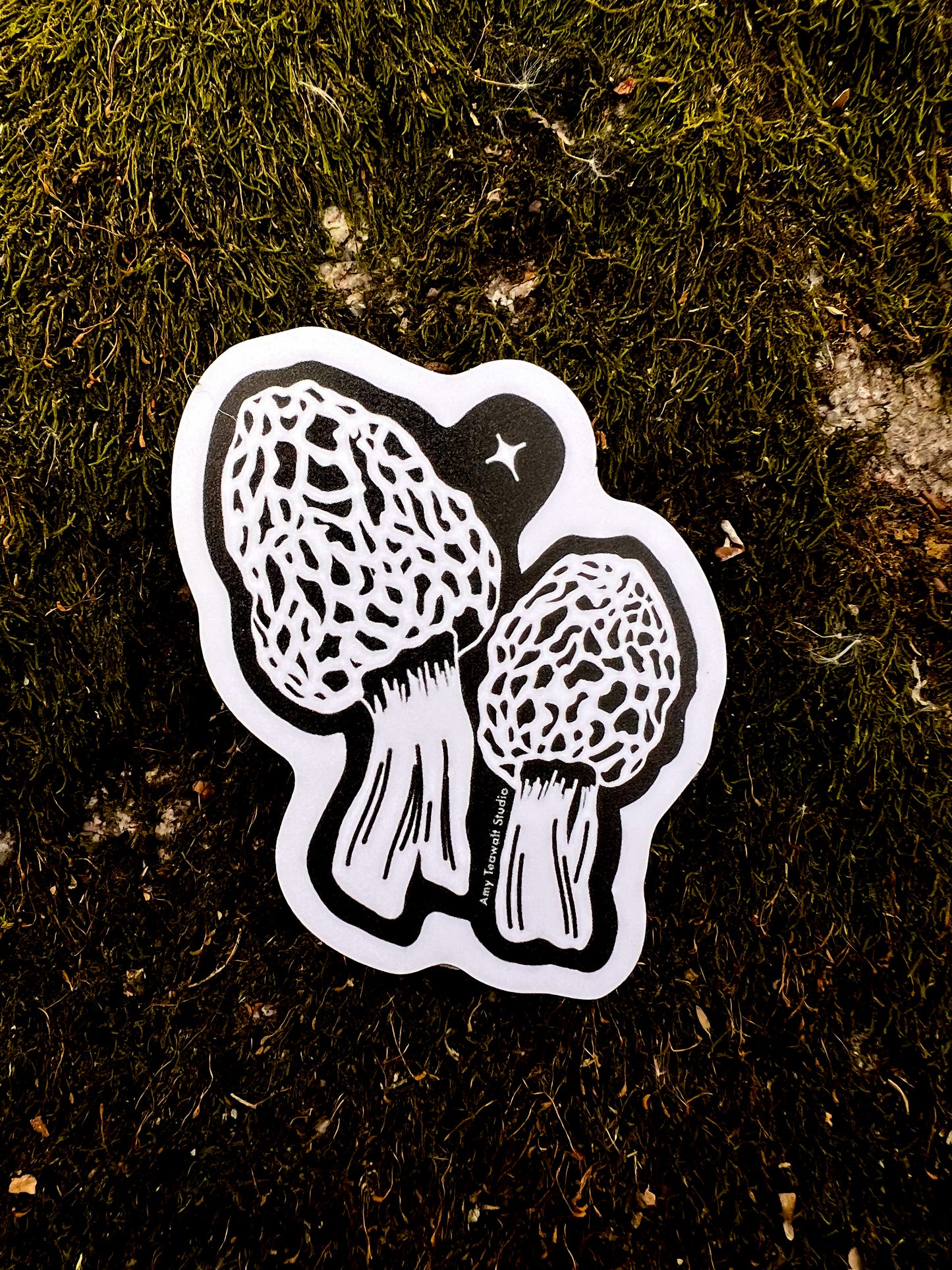 "Morel Magic” 3 Inch Sticker | Minnesota Illustration Eco-Friendly Sticker