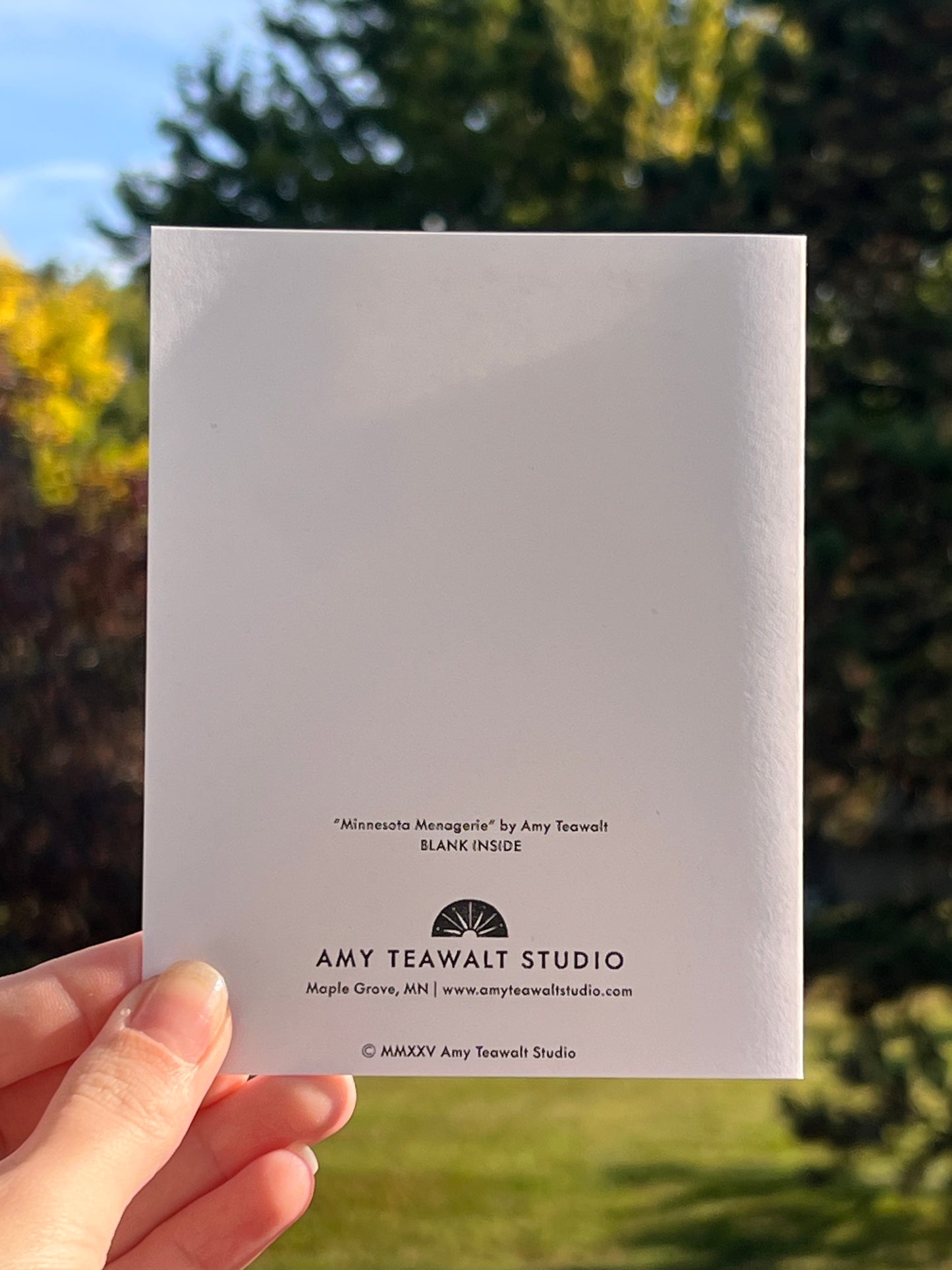 Minnesota Menagerie Greeting Cards | Blank Inside, A2, Recycled