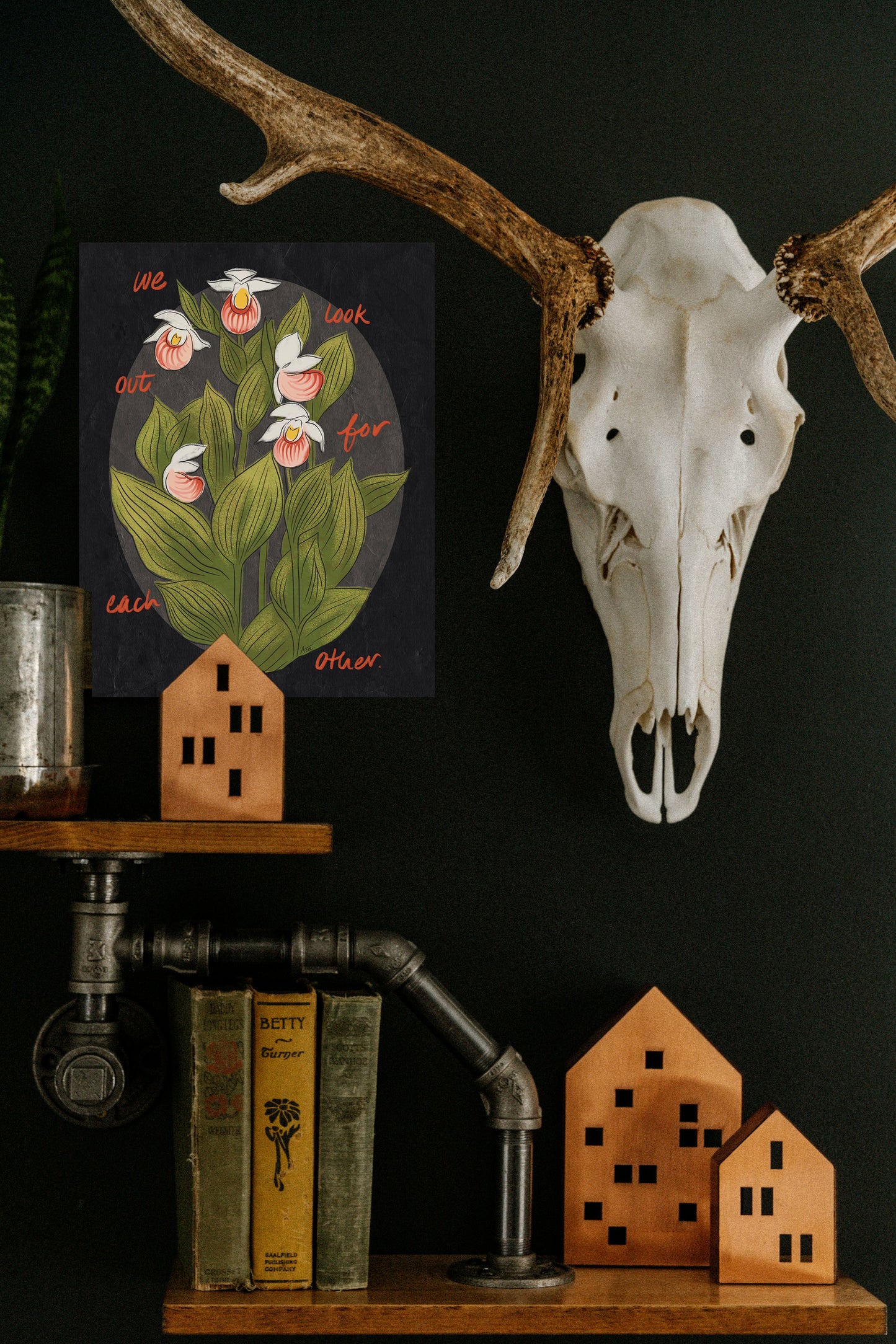 We Look Out For Each Other Showy Lady’s Slipper Fine Art Print | Minnesota Flower Art, No AI