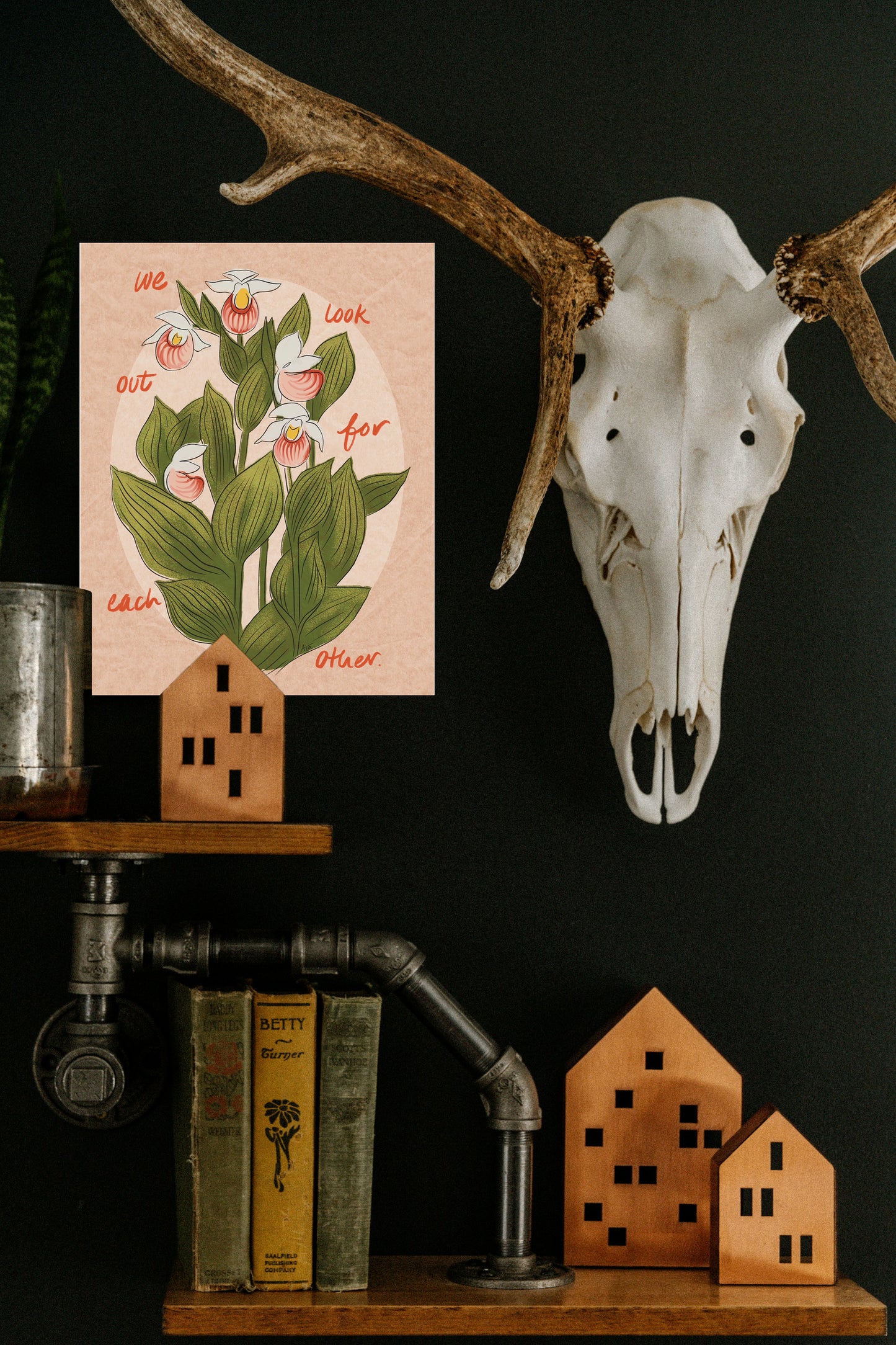 We Look Out For Each Other Showy Lady’s Slipper Fine Art Print | Minnesota Flower Art, No AI