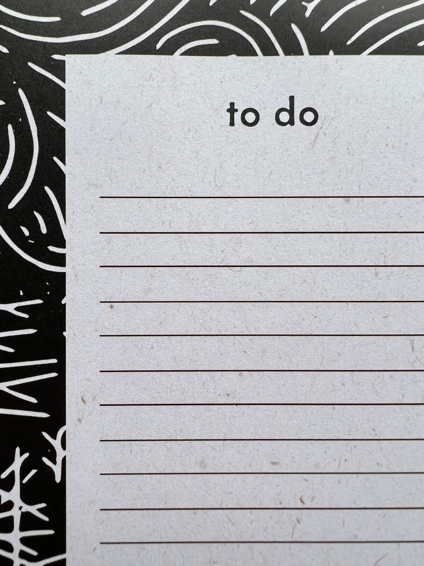 Pine Forest To Do List Notepad 4x9” | 50 Sheet Linocut Illustrated Notepad
